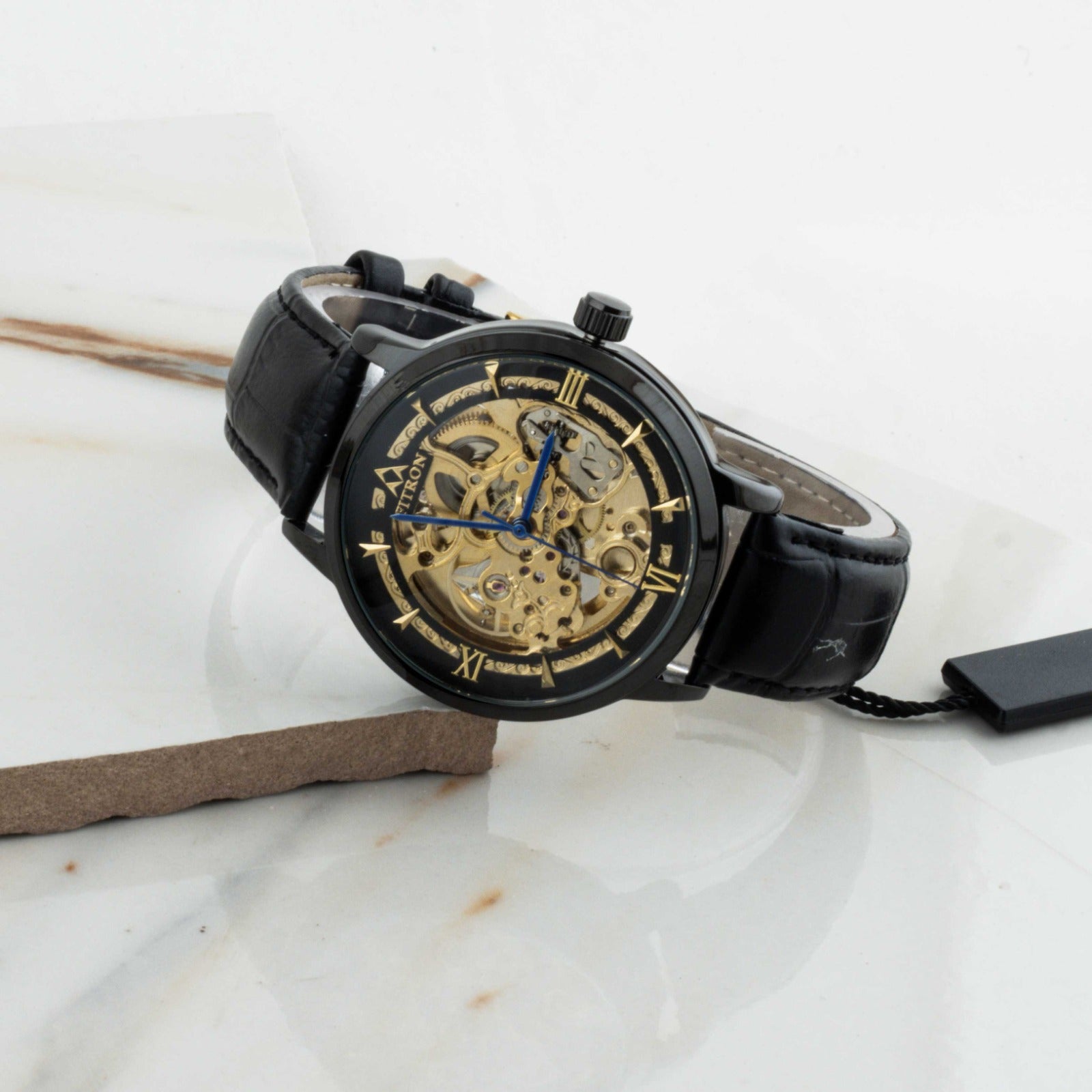 Fitron Automatic Mechanical Watch With Leather Strap
