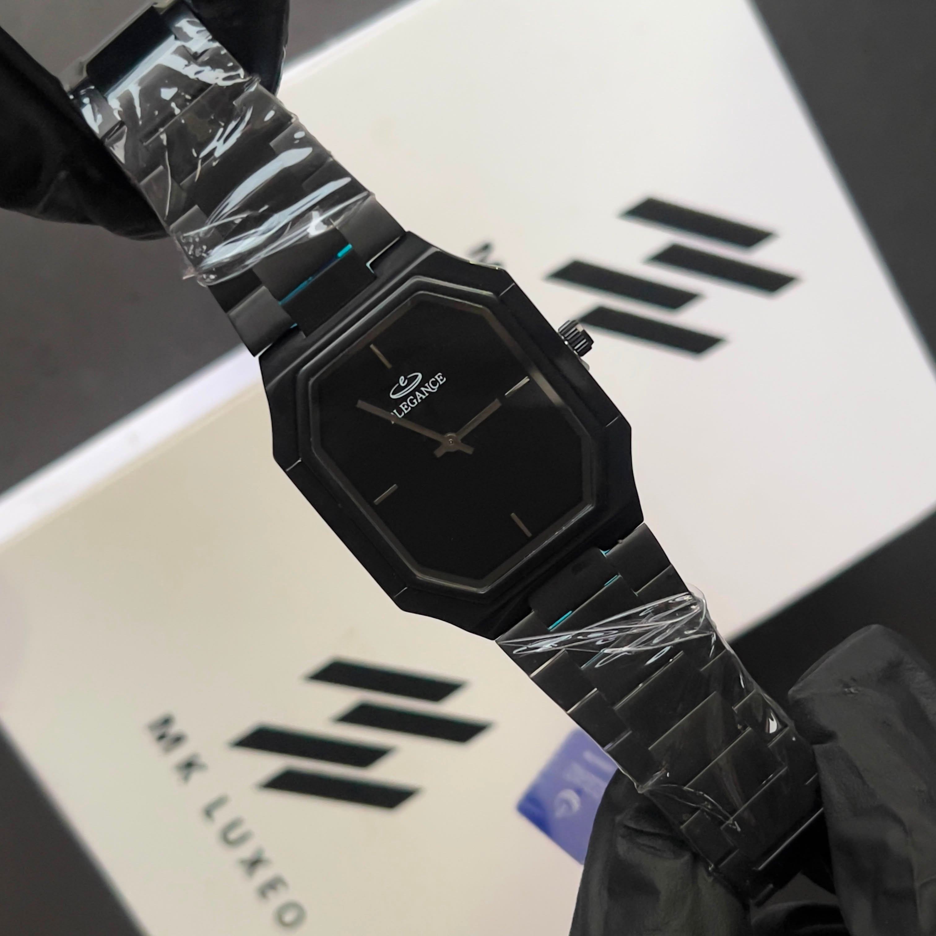 Octagonal Stainless Steel Watch – Contemporary Luxury