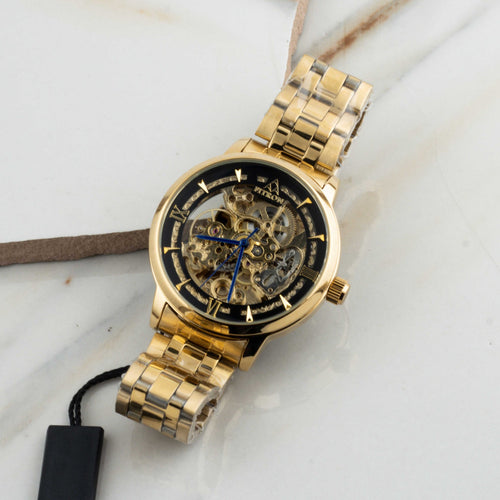 Fitron Automatic Mechanical Watch With Stainless Steel Chain