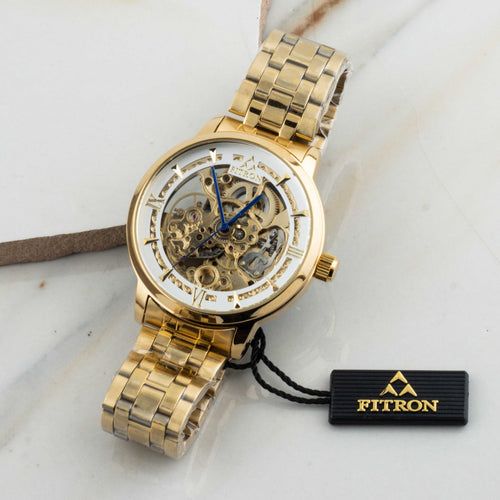Fitron Automatic Mechanical Watch With Stainless Steel Chain