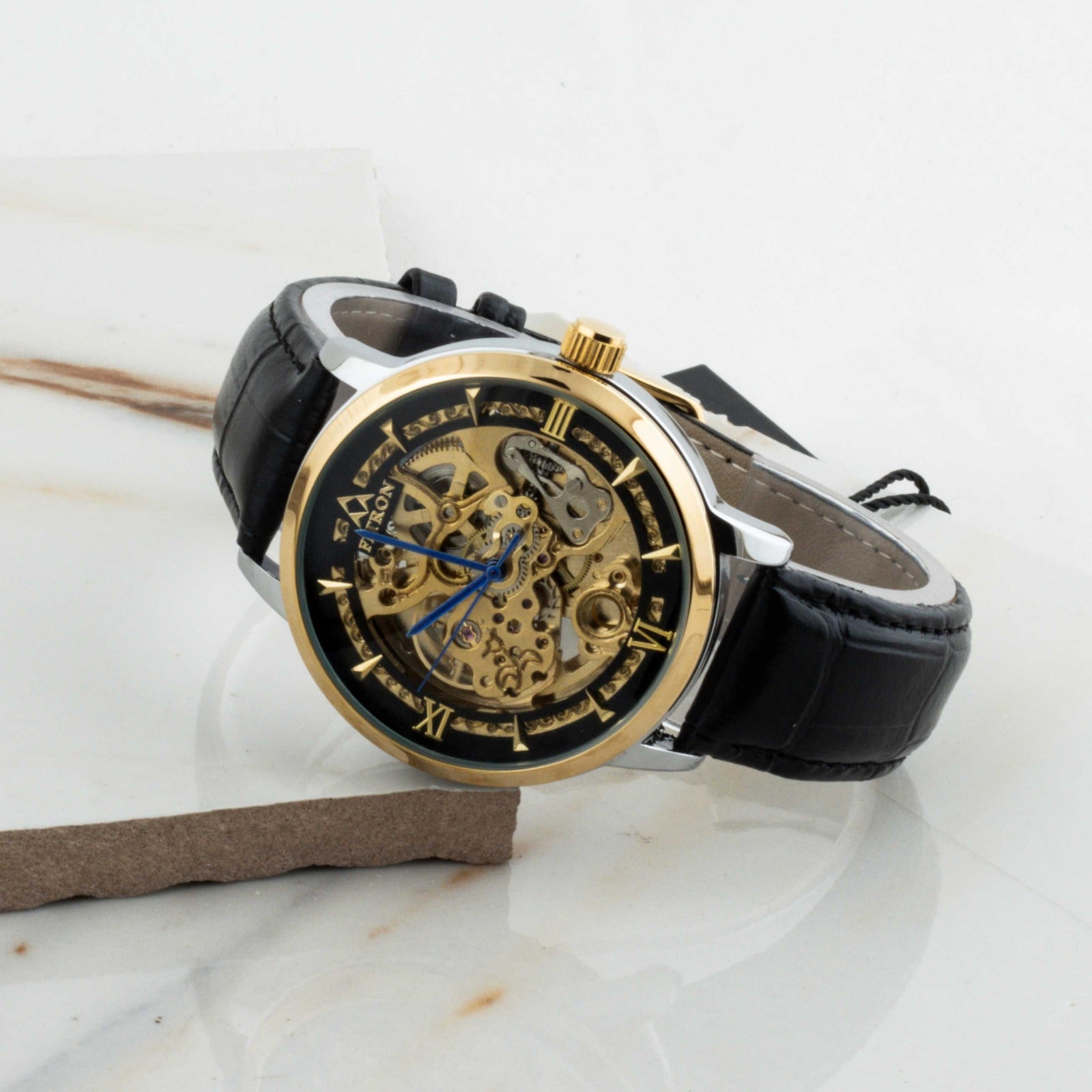 Fitron Automatic Mechanical Watch With Leather Strap