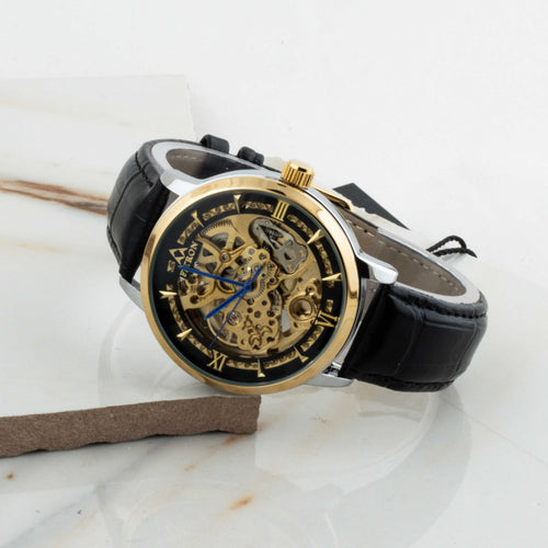 Fitron Automatic Mechanical Watch With Leather Strap