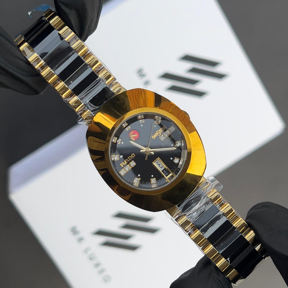 Rado Black & Gold Round Watch